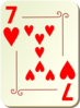 Ornamental Seven Of Hearts Clip Art